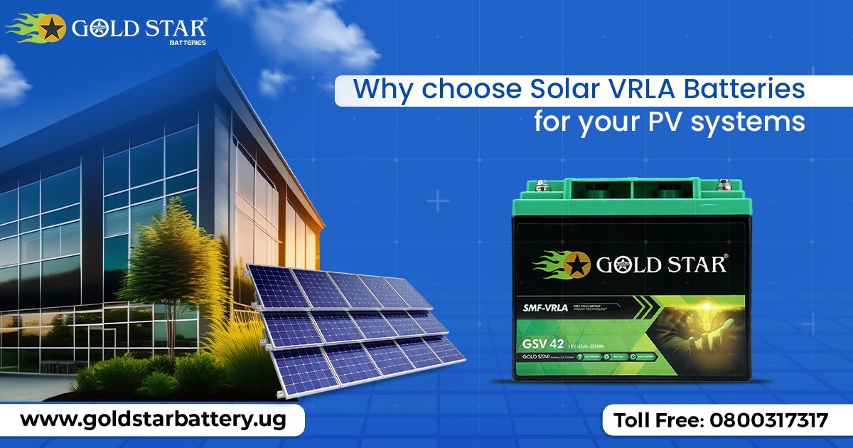 Why choose Solar VRLA Batteries for your PV systems