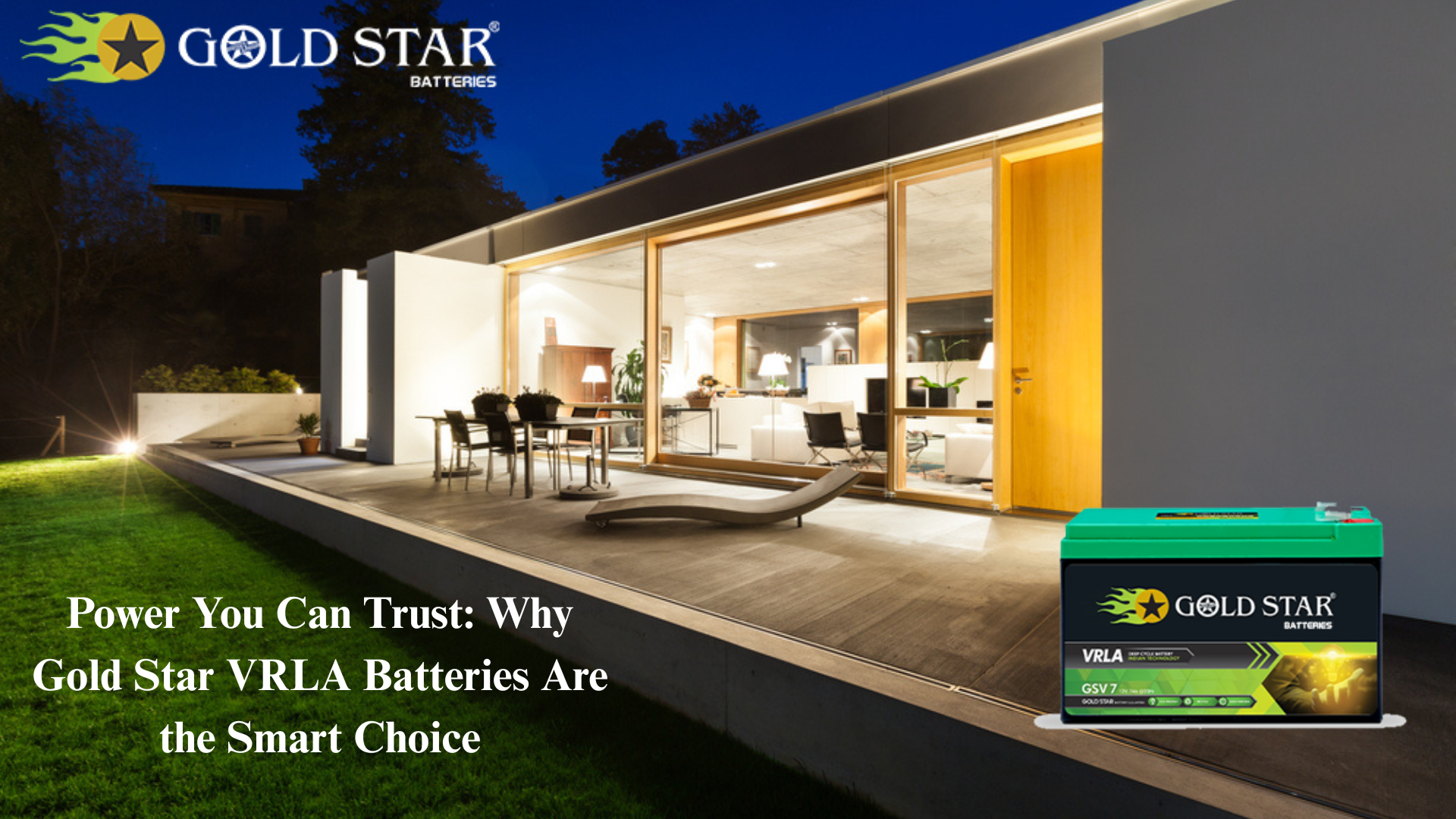 Power You Can Trust: Why Gold Star VRLA Batteries Are the Smart Choice